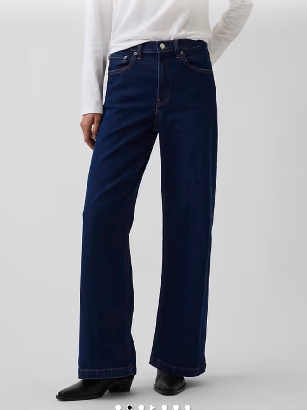 GAP Women’s High-Rise Jeans in Dark Blue Wash